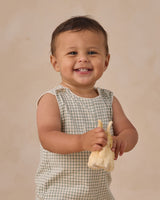 Georgie Romper | Eucalyptus Check