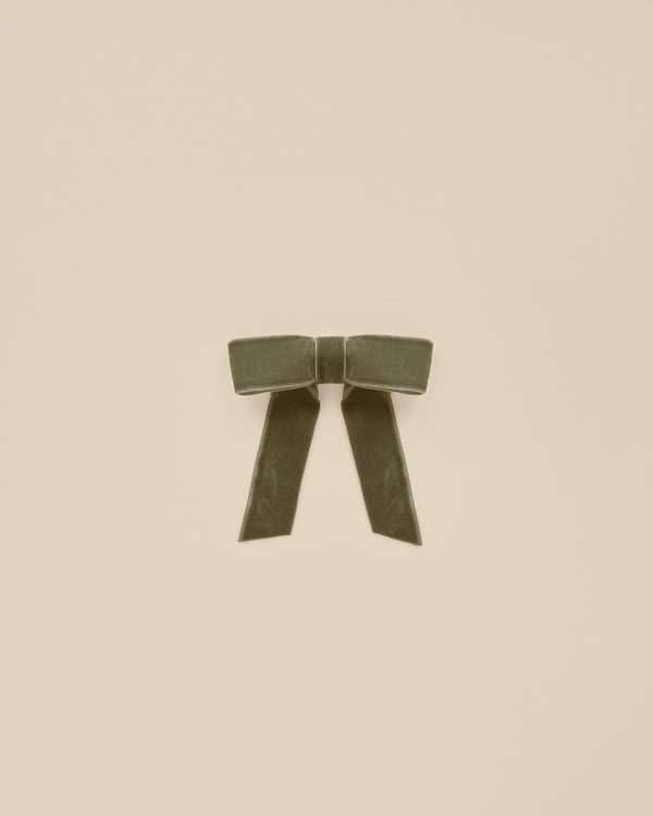 Velvet Bow | Olive