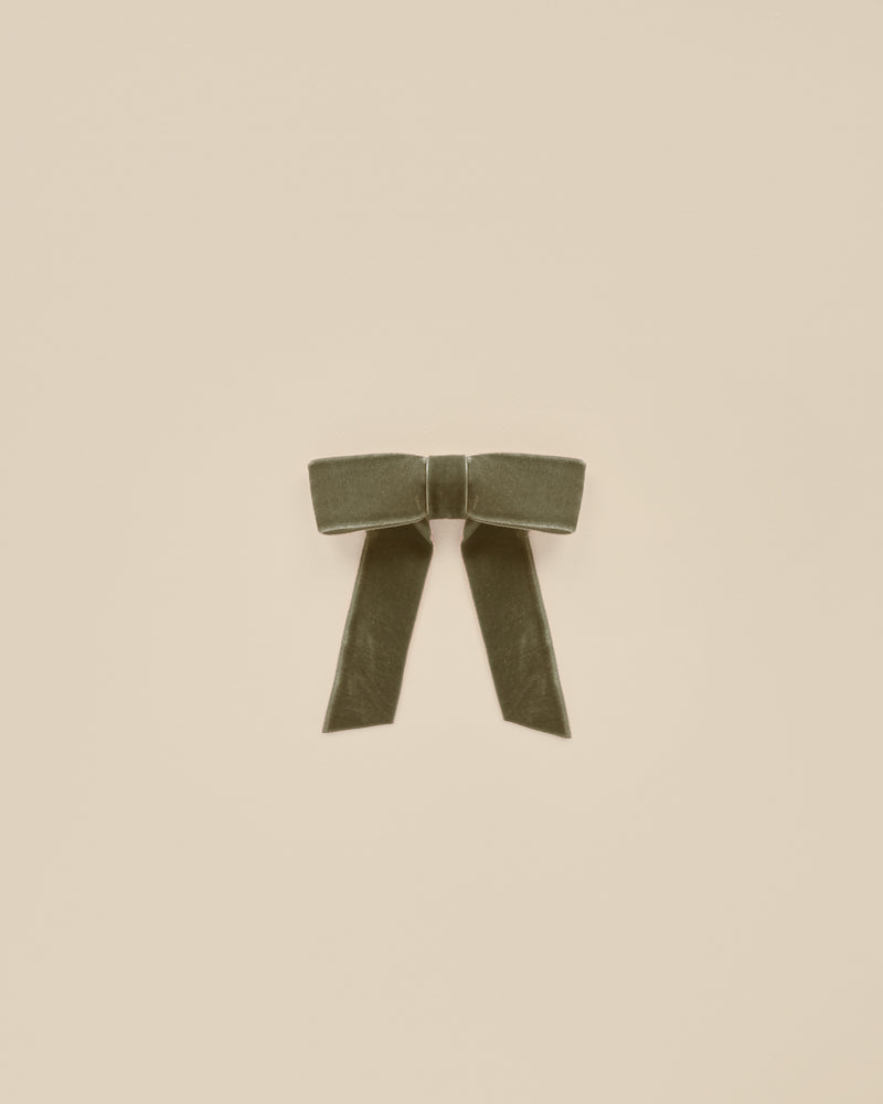 Velvet Bow | Olive