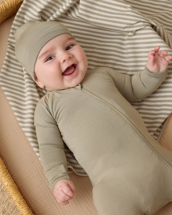 Bamboo Zip Footie | Fern