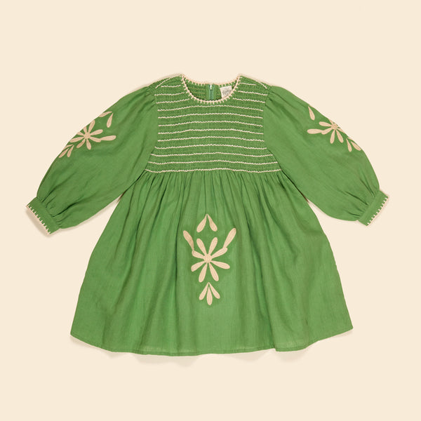 Noemie Dress | Retro Green