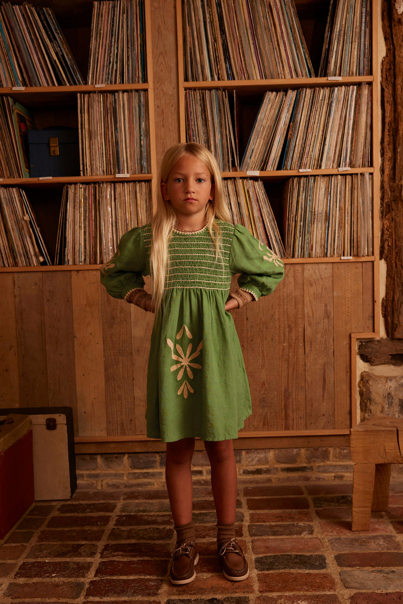 Noemie Dress | Retro Green