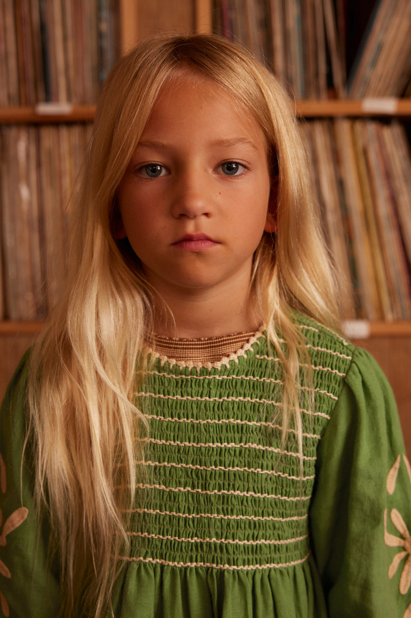 Noemie Dress | Retro Green