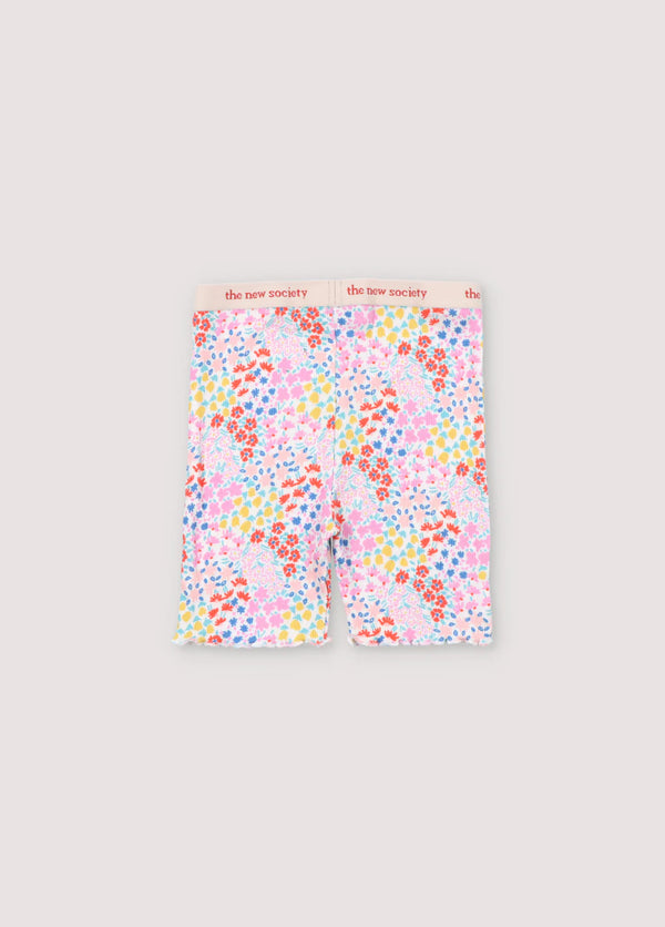 Nicolette Biker Short Anemone Print