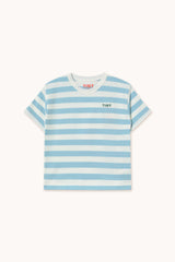 Stripes Tee | Dusty Blue / Off White