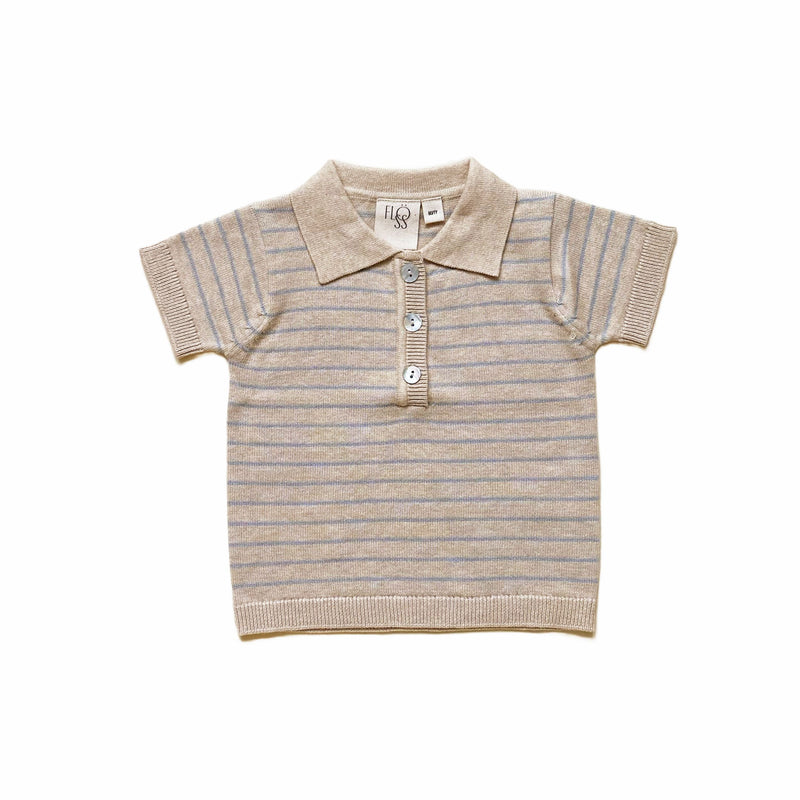 Hansen SS Polo | Cloud Melange / Sea Salt