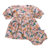 Baby Girls Evelyn Dress Set | Watercolor Floral