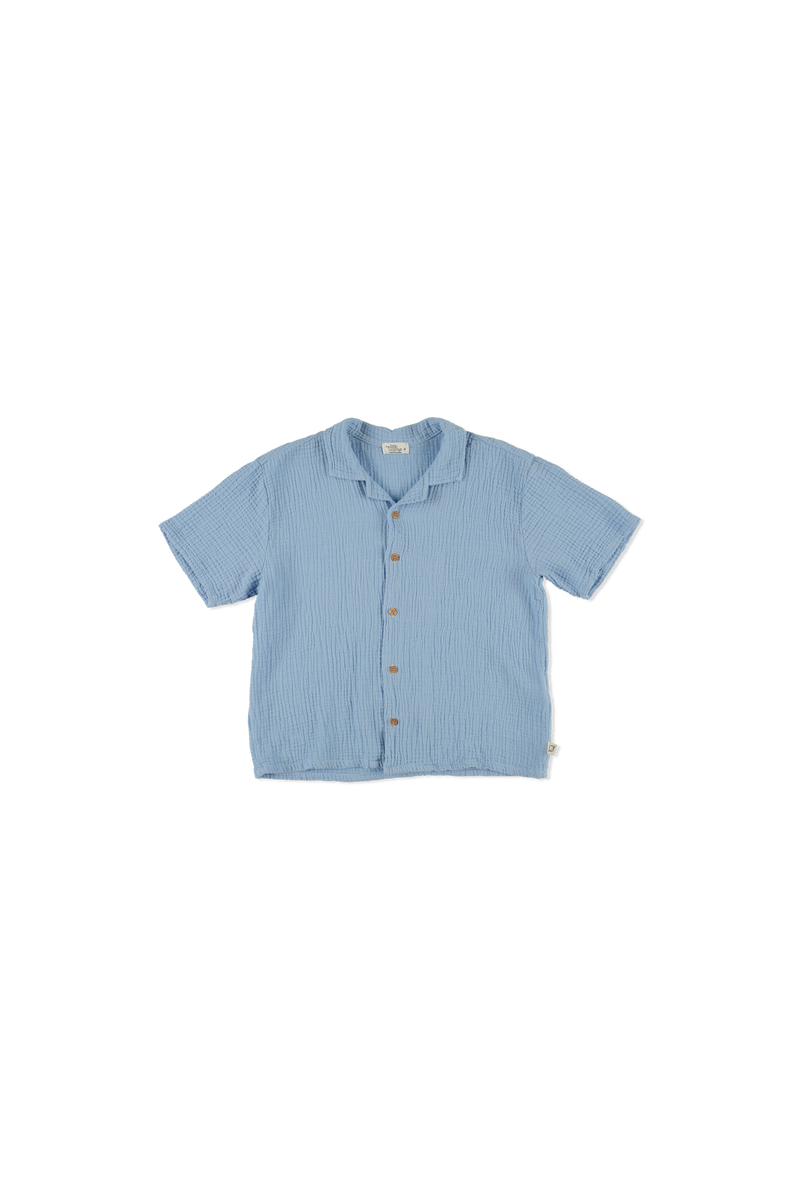 Soft Gauze Shirt | Blue