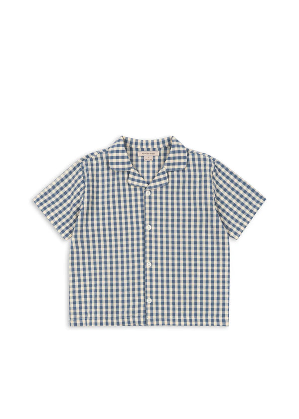 Kim SS Shirt Gots | Captain Blue Check