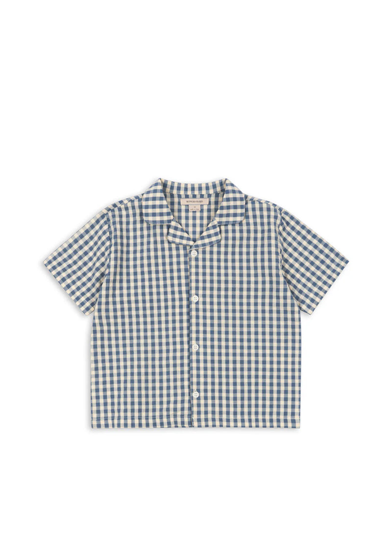 Kim SS Shirt Gots | Captain Blue Check