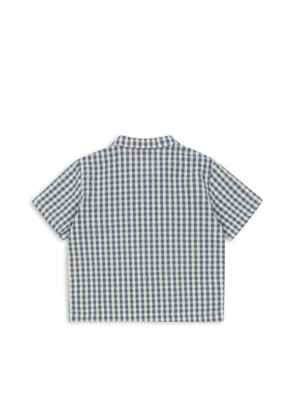 Kim SS Shirt Gots | Captain Blue Check