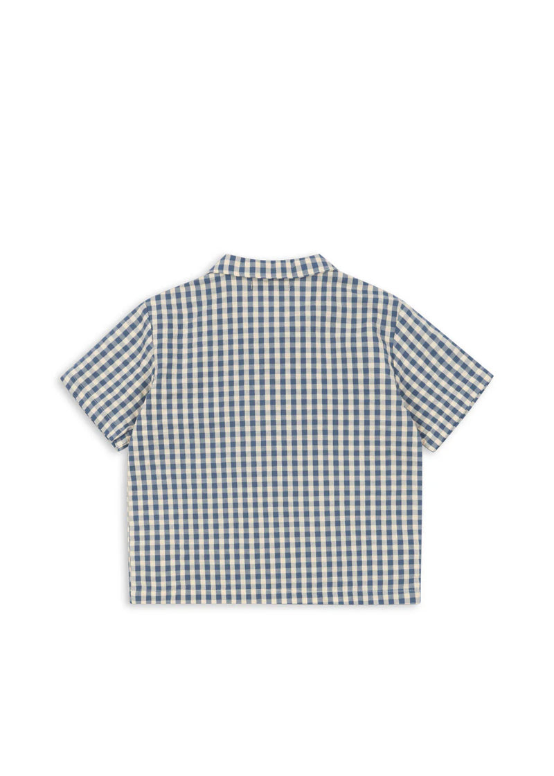 Kim SS Shirt Gots | Captain Blue Check