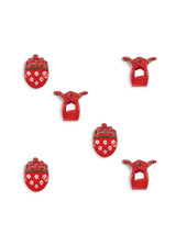 6 Pack Mini Fraise Hair Claws
