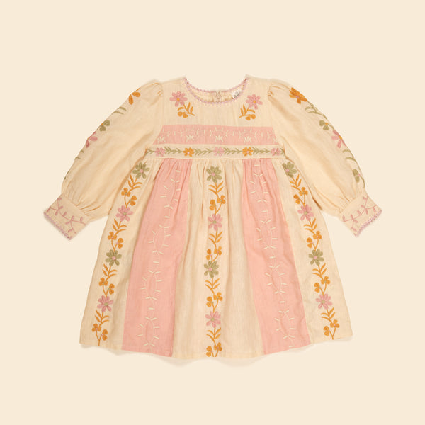 Pascale Dress | Cashew/Ribbon Pink