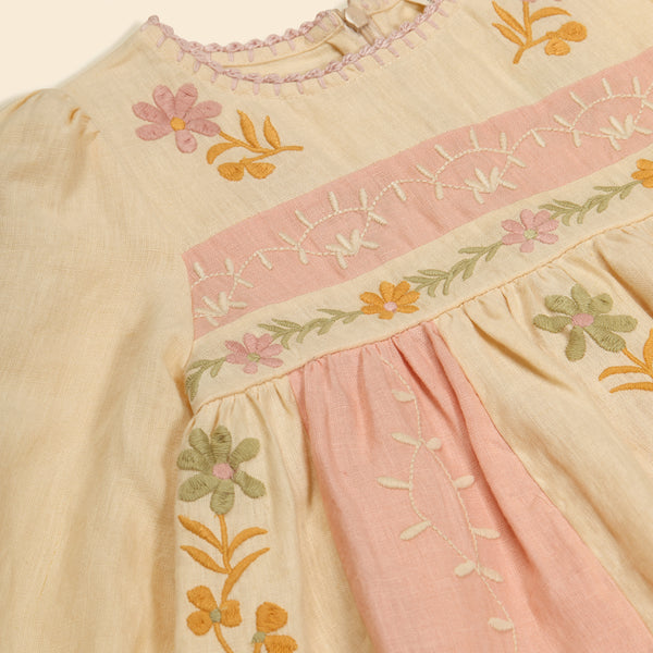 Pascale Dress | Cashew/Ribbon Pink