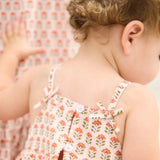 Baby Girls Tia Dress Set | Pink Prairie Block Print