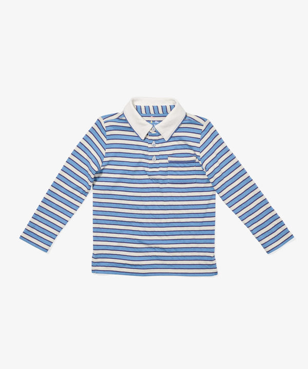 Parker Polo | Blue Rugby Stripe