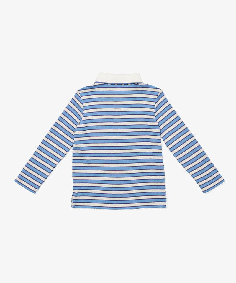 Parker Polo | Blue Rugby Stripe