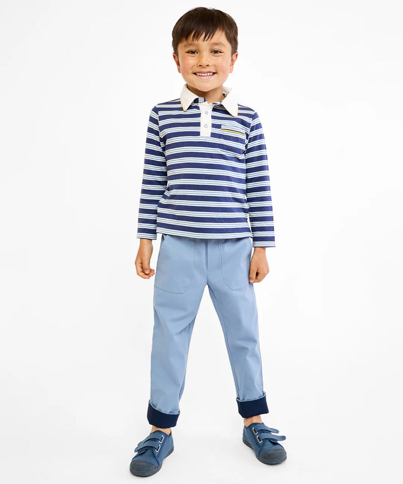 Parker Polo | Navy Twin Stripe