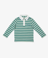 Parker Polo | Pine Twin Stripe