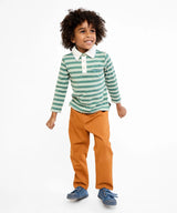 Parker Polo | Pine Twin Stripe