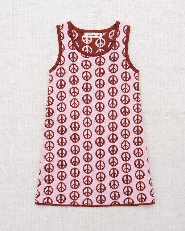 Prudence Dress | Pink Lilac Peace Jacquard