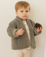 Shearling Zip Jacket | Forest