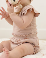 Flutter Sleeve Bodysuit | Blush