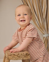 Boxy Pocket Tee + Short Set | Poppy Stripe