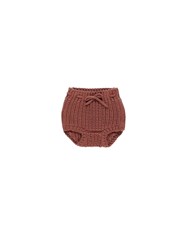 Knit Tie Bloomer | Cranberry