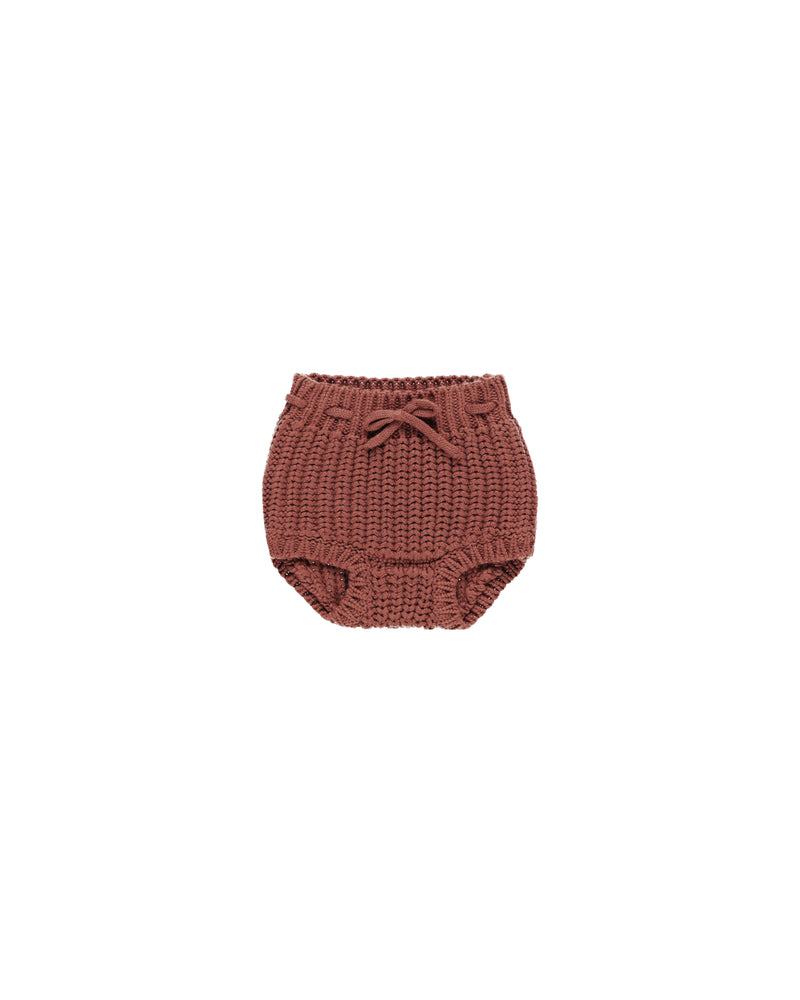 Knit Tie Bloomer | Cranberry