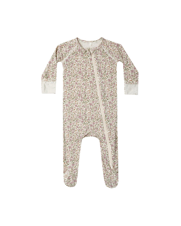 Bamboo Zip Footie | Flower Field