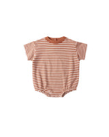 Relaxed Bubble Romper | Poppy Stripe