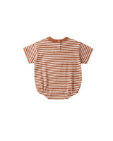 Relaxed Bubble Romper | Poppy Stripe