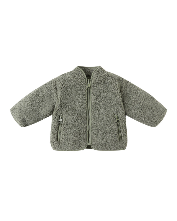 Shearling Zip Jacket | Forest