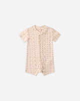 Zip Short Sleeve Sleeper | Strawberries