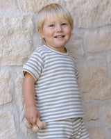 Waffle Shortie Set | Sage Stripe