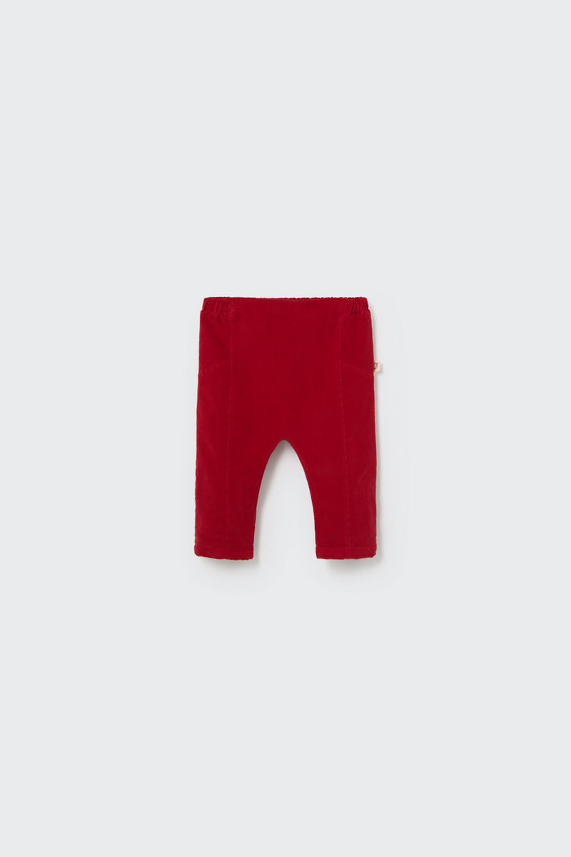 Quito Corduroy Baby Pant | Red Velvet