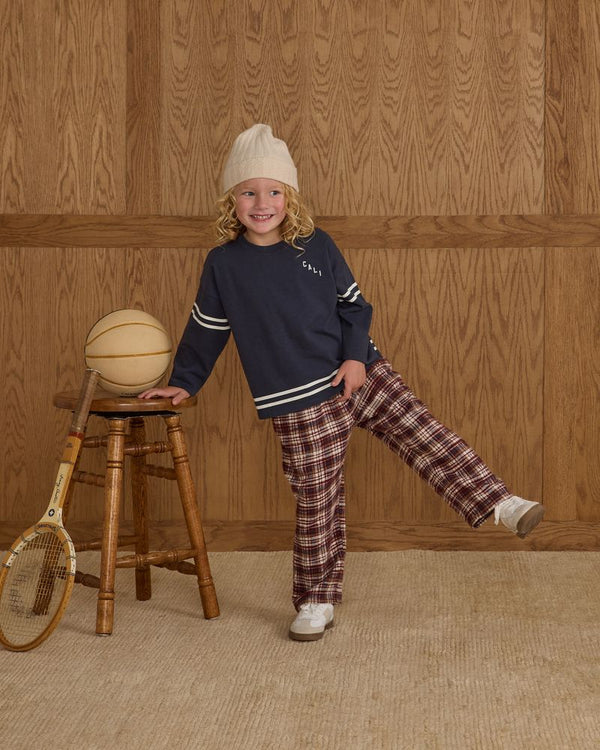 Palmer Pant | Burgundy Plaid