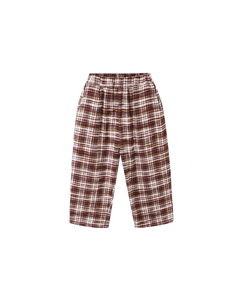 Palmer Pant | Burgundy Plaid