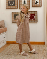 Girl's Nightgown | Brick Gingham