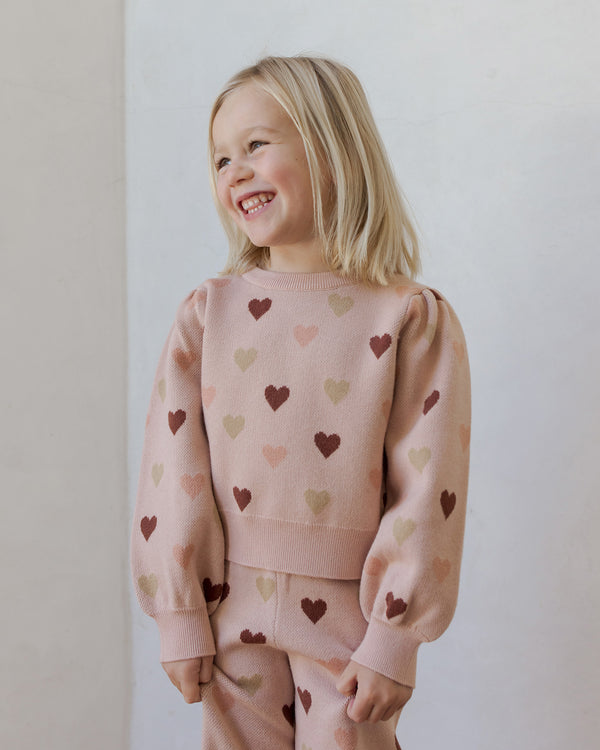 Jacquard Knit Set | Hearts