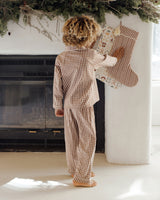 Long Sleeve Pajamas | Brick Gingham