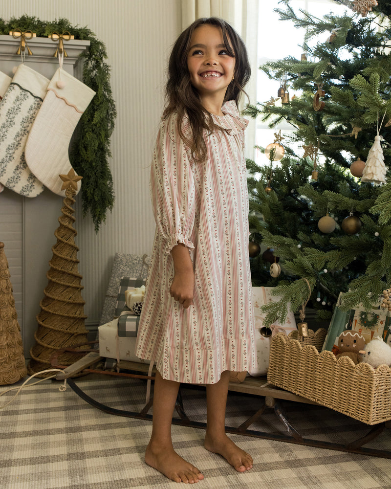 Girl's Nightgown | Candy Cane Stripe