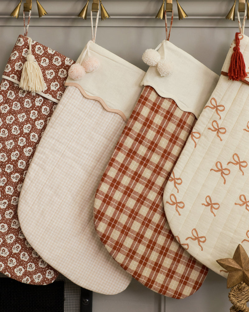 Christmas Stocking | Petal Gingham