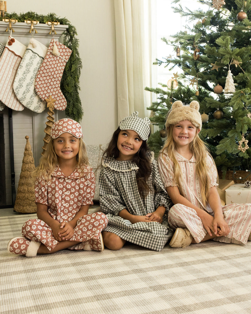 Ruffle Pajamas | Candy Cane Stripe