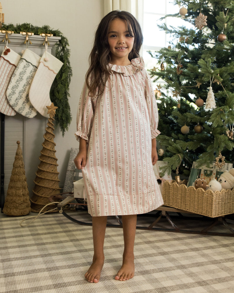 Girl's Nightgown | Candy Cane Stripe