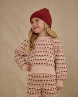 Jacquard Knit Set | Ruby Hearts
