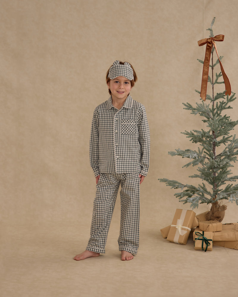 Long Sleeve Pajamas | Evergreen Gingham