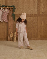 Ruffle Pajamas | Candy Cane Stripe